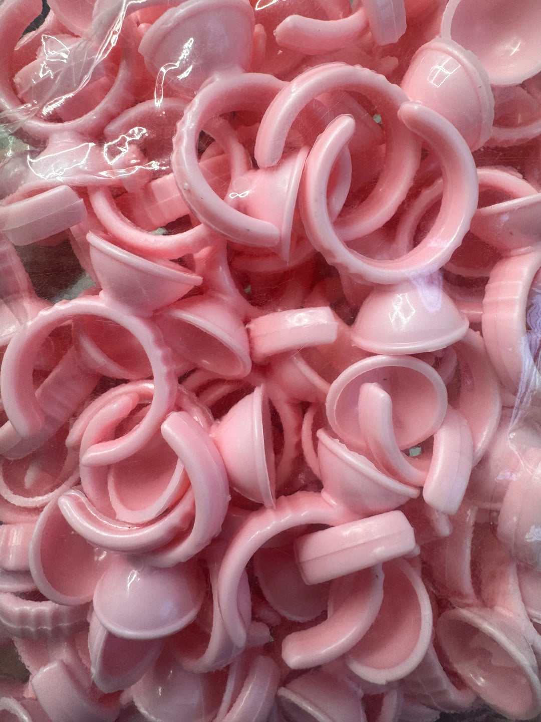 Pink Glue Rings